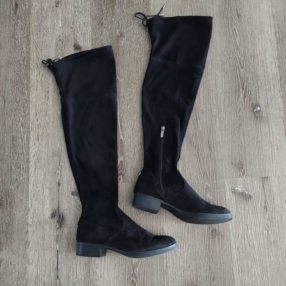 Circus by Sam Edelman Black Suede Over the Knee BootโSize 7.5